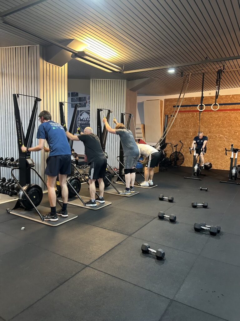 Crossfit jena sportgymnasium training ski erg conditioning